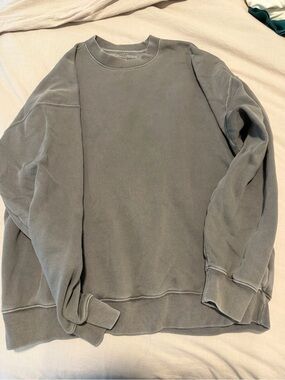 Abercrombie & Fitch Women's Crewneck Sweater in Washed Gray